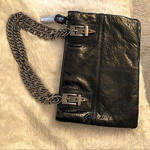 Thomas Wylde Shiny Black Patent Leather bag.